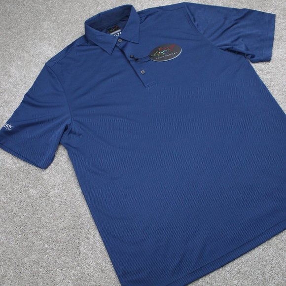 Greg Norman Polo Shirt NWT Mens Large Blue ML75 PlayDry Short Sleeve Pullover - Picture 5 of 13